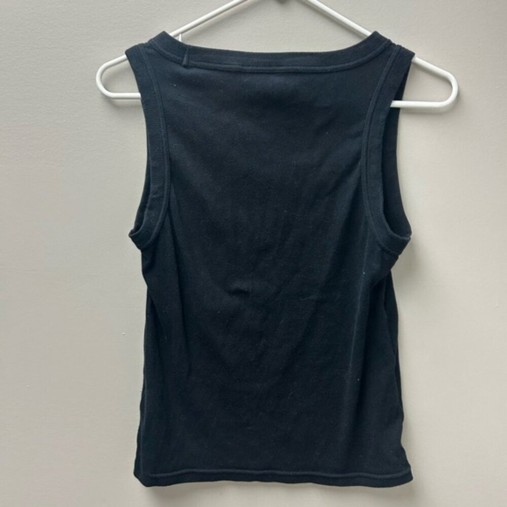Tahari‎ Black Ribbed Tank Top - Picture 2 of 4